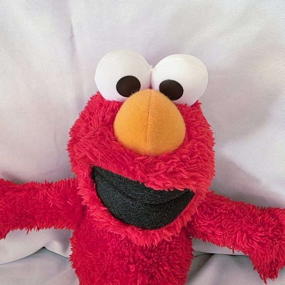 Sesame Street Elmo Plush Stuffed Toy Floppy Soft Eyes No Tags 14 Inch - Picture 2 of 8